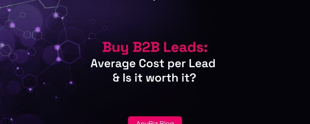 Buy B2B Leads: Average Cost per Lead & Is it worth it?