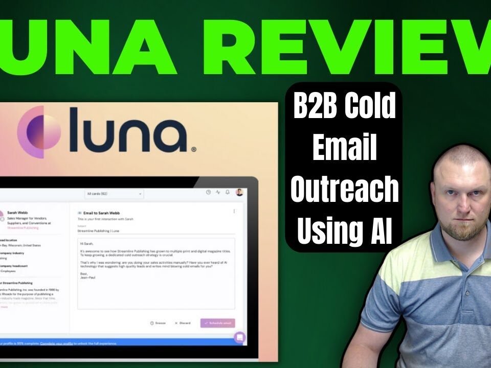 Luna Review: Use AI to email B2B leads automatically