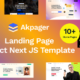 Akpager – Multipurpose Landing page React NextJS Template