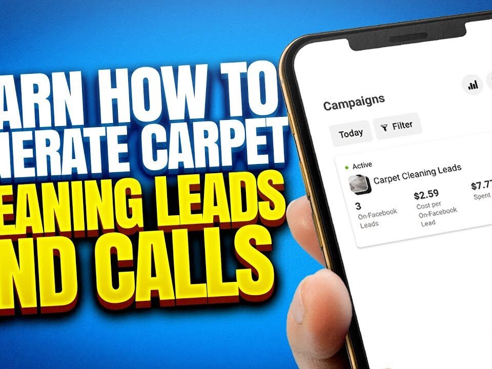 HOW TO GENERATE CARPET CLEANING LEADS [COURSE] GENERATE CARPET CLEANING LEADS FOR UNDER 