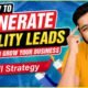 How to Generate Leads | Lead Generate Kaise kare | Social Seller Academy