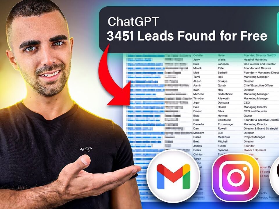 How To Get Unlimited Leads With ChatGPT – FAST & FREE