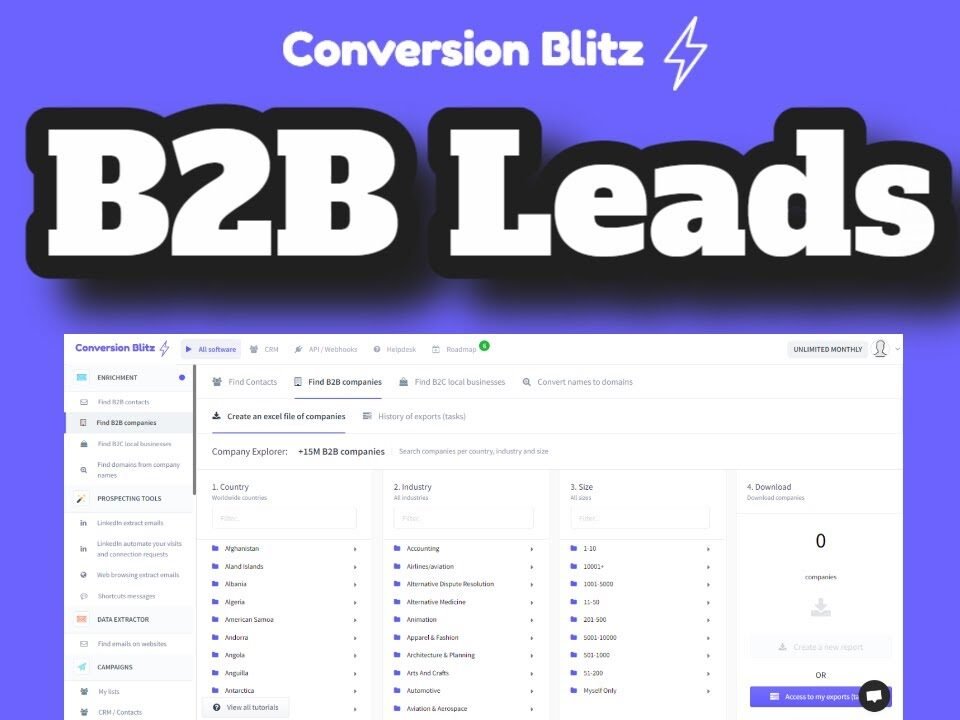 Data Enrichment Software| Data Enrichment Tools| Find B2B Leads| Conversion Blitz