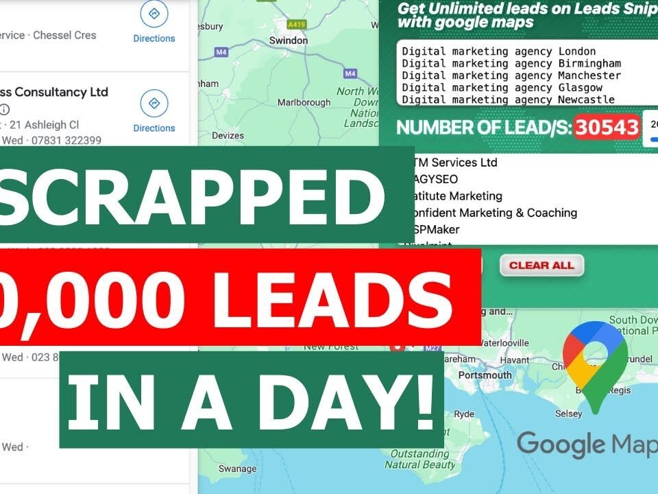 Easy Google Maps Scraper | Got 30,000 B2B Leads from Google Maps TODAY!