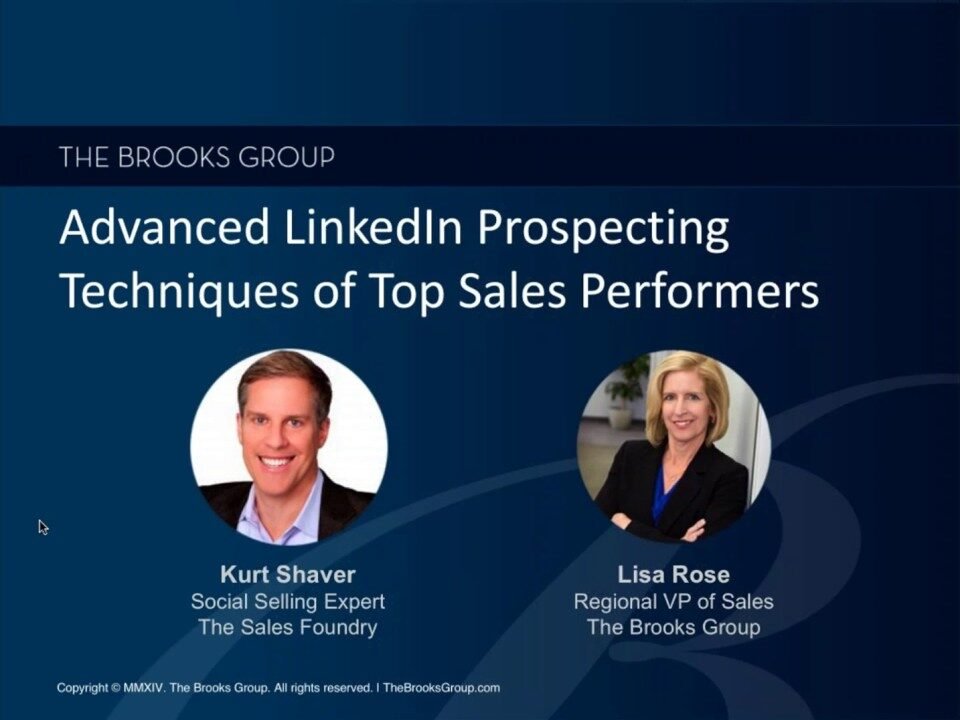 Advanced LinkedIn Prospecting Techniques of Top Sales Performers