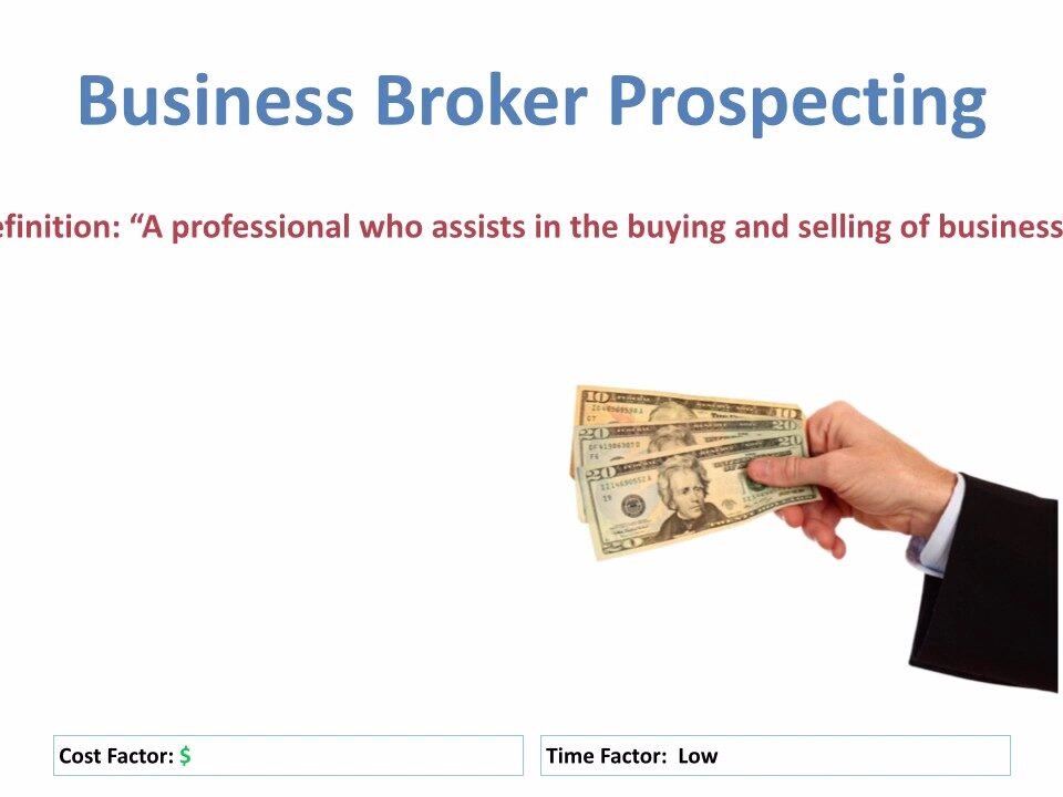 Business Broker Prospecting (Business Development)