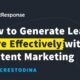 How to Generate Leads With Content Marketing + Best Lead Magnets for Lead Generation Study Report