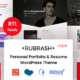 Rubrash – Personal Portfolio WordPress Theme