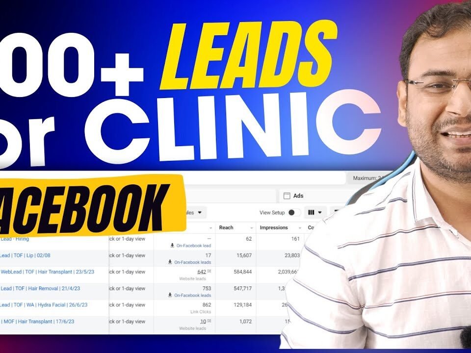 Generated 600+ Quality Leads for a Clinic using Facebook Ads | Umar Tazkeer