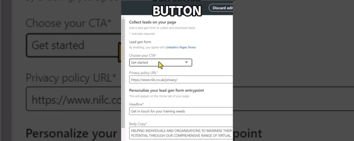 How To Add A Lead Gen Form To LinkedIn Company Page