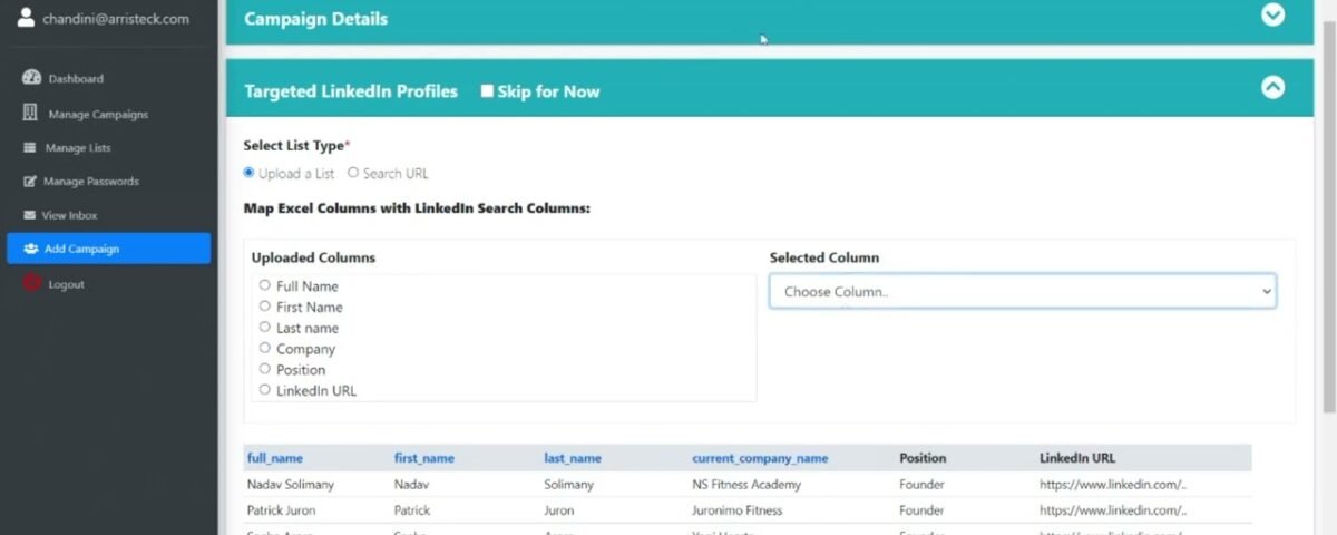 Automated LINKEDIN B2B / B2C Lead Generation Tool