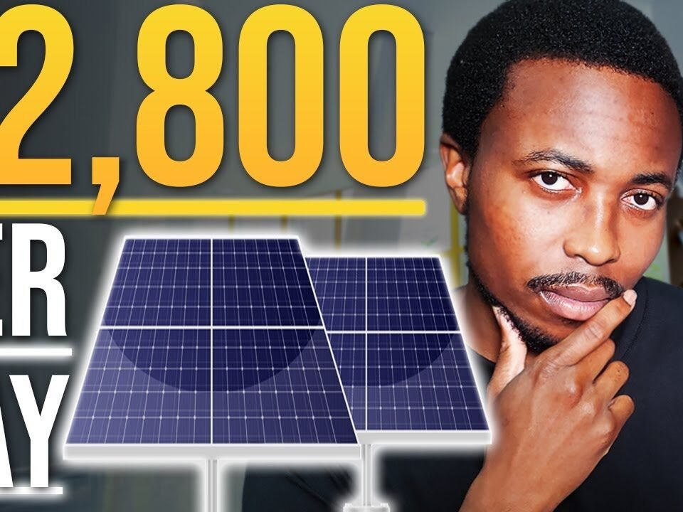 Generate ,800 Per Day From Your Solar Farm | Business Idea | How To Start a Solar Farm Business