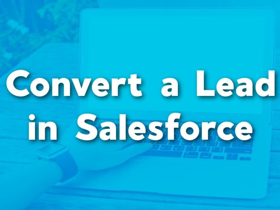 How to Convert a Lead in Salesforce | Convert into account contact opportunity | User Training